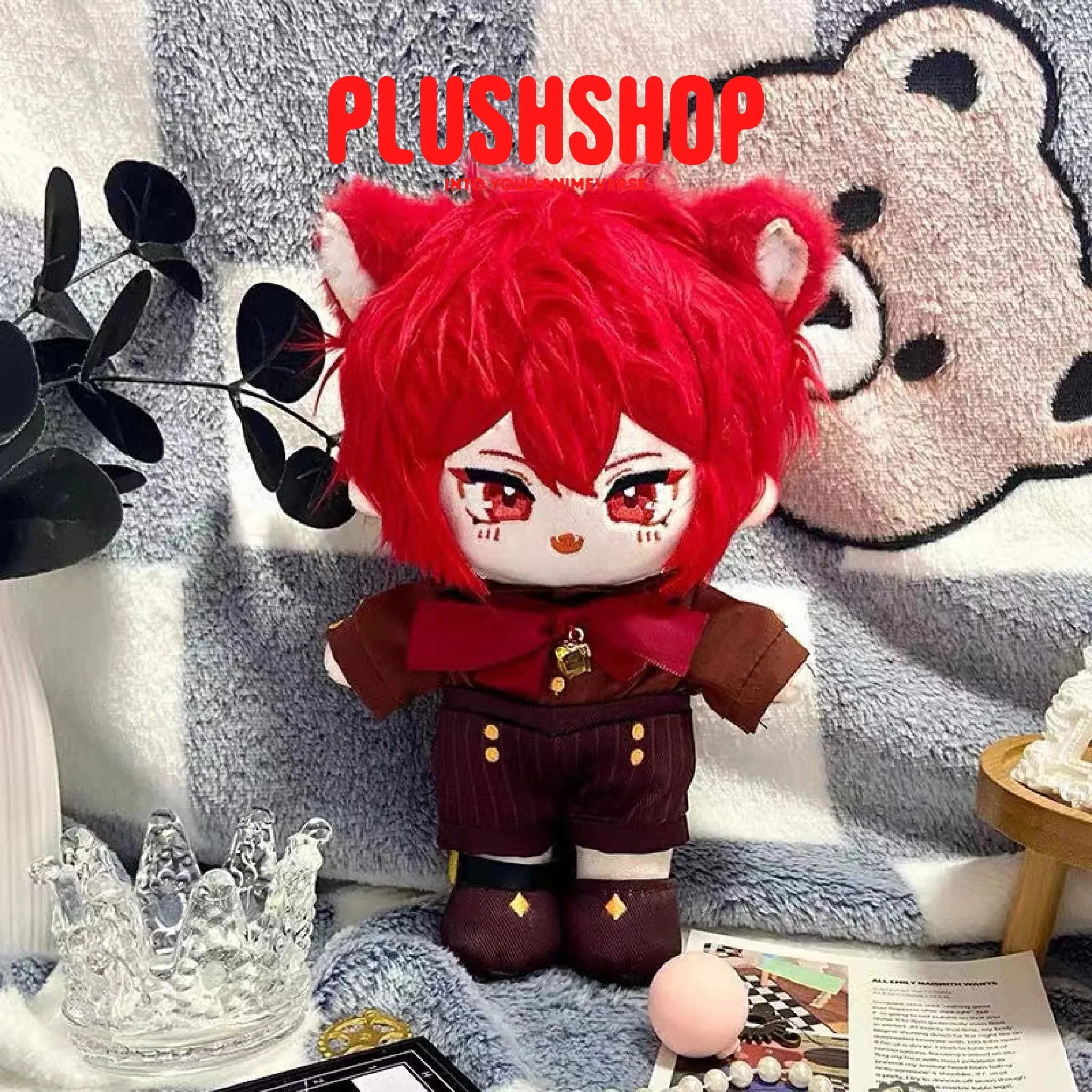 20cm Genshin Impact Diluc Cotton Doll Plushie Doll(Pre- order）
