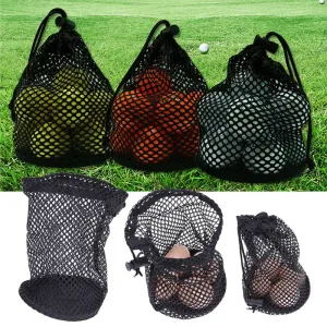 3pcs/set Golf Net Bag Nylon Mesh Practical Accessories Storage Bag 12-16 Grain Package Without Ball