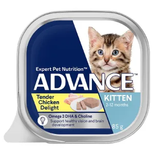 ADVANCE KITTEN WET CHICKEN 85G