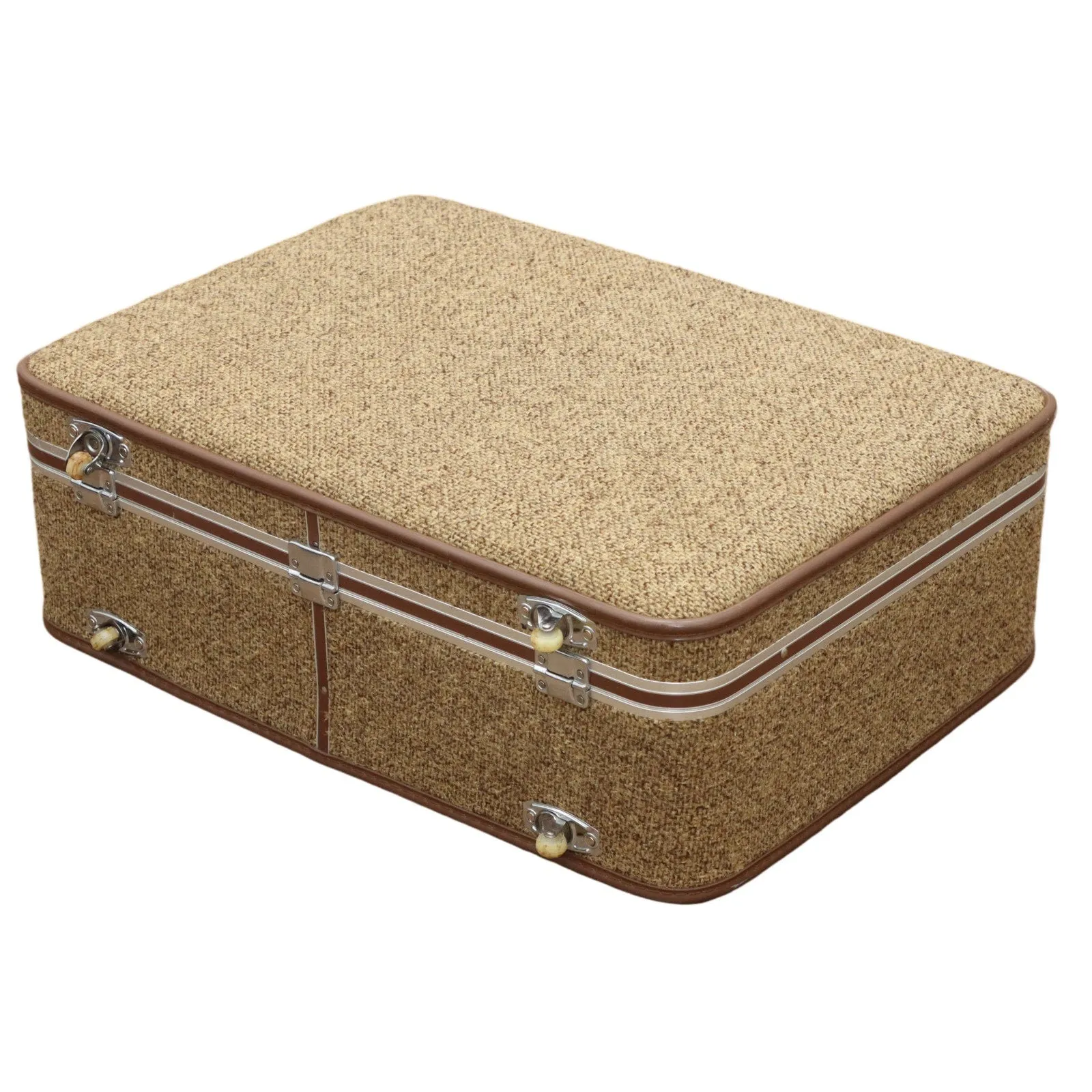 Amelia Earhart British Tweed Luxury Series 29" Suitcase Baltimore Luggage 1980