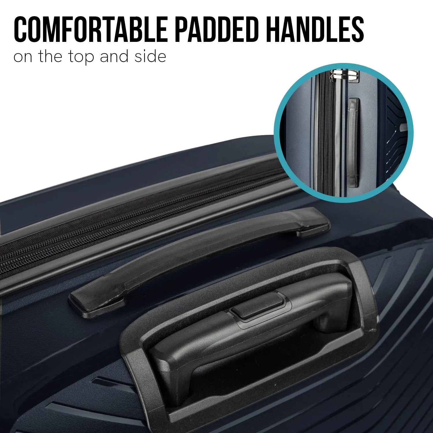 Astra 29in Lightweight Hard Shell Suitcase - Aegean Blue