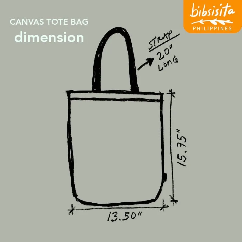 Bibsisita Canvas Tote Bag- BUBBLES KALESA