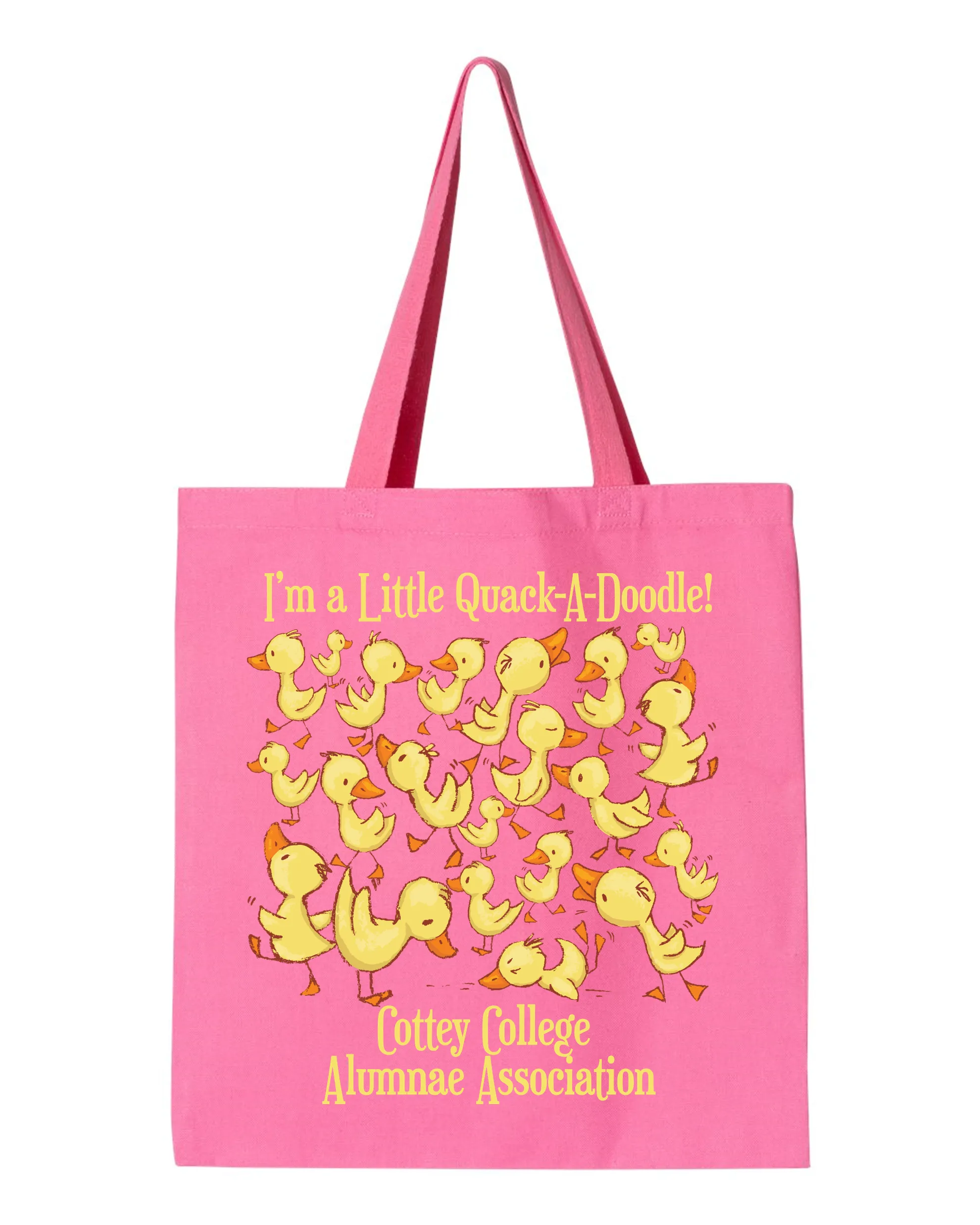 Canvas Bag Cottey Alumnae Association Quack A Doodle