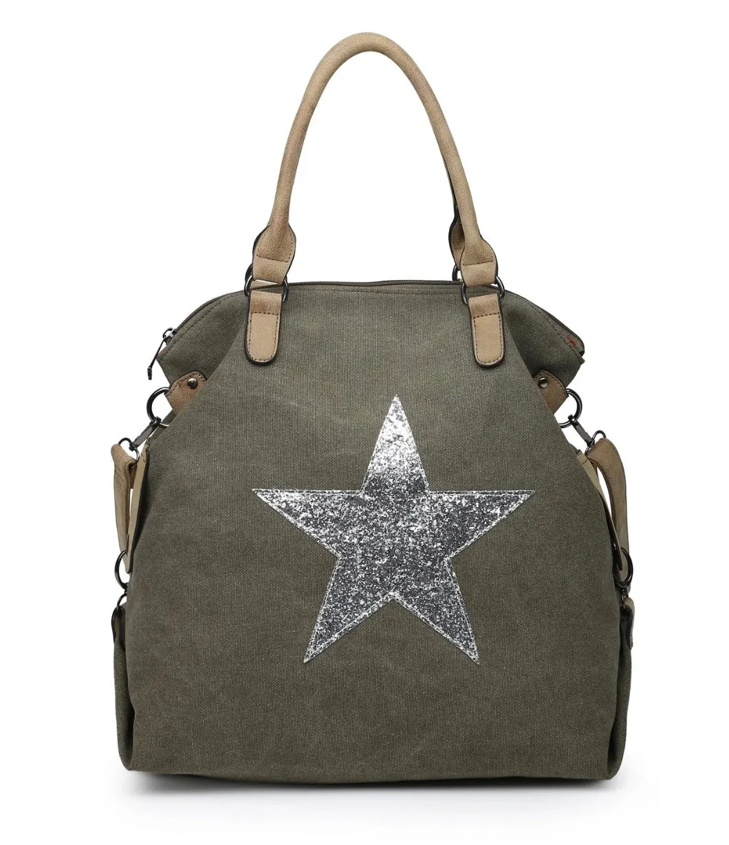Canvas Star Bag - Khaki