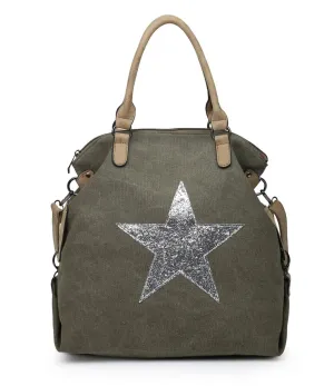 Canvas Star Bag - Khaki