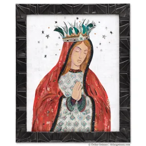 CELESTIAL QUEEN (PAPRIKA) original paper collage