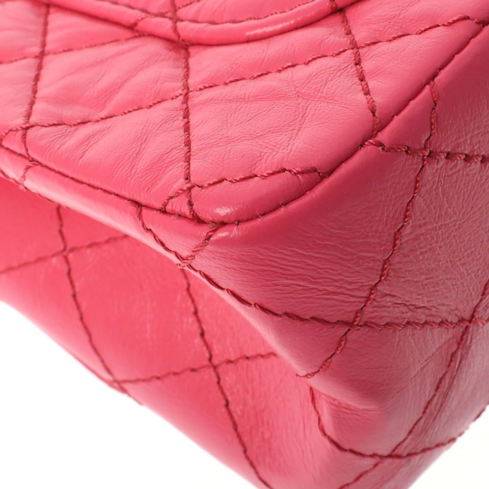 Chanel 2.55 chain pink tone ladies calf shoulder bag