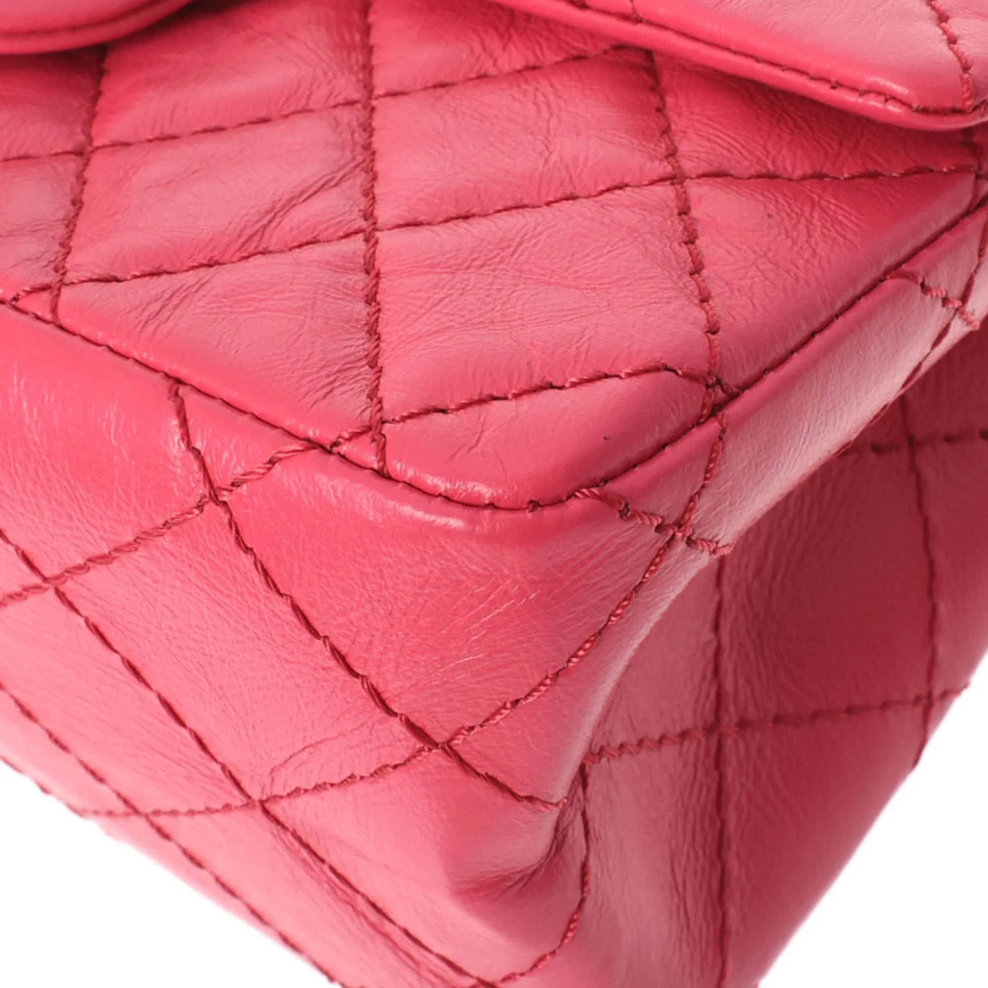 Chanel 2.55 chain pink tone ladies calf shoulder bag