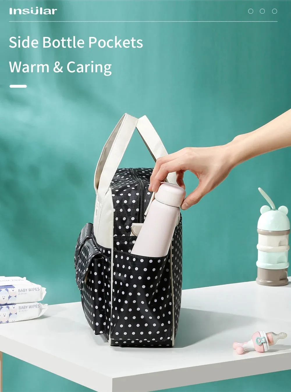 Diaper Tote waterproof Bag Large Capacity