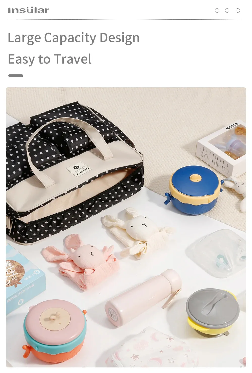 Diaper Tote waterproof Bag Large Capacity