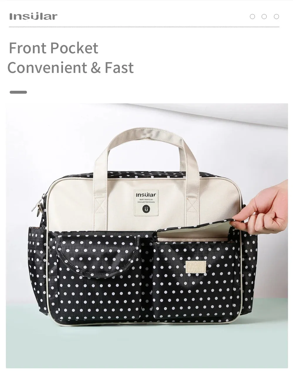 Diaper Tote waterproof Bag Large Capacity