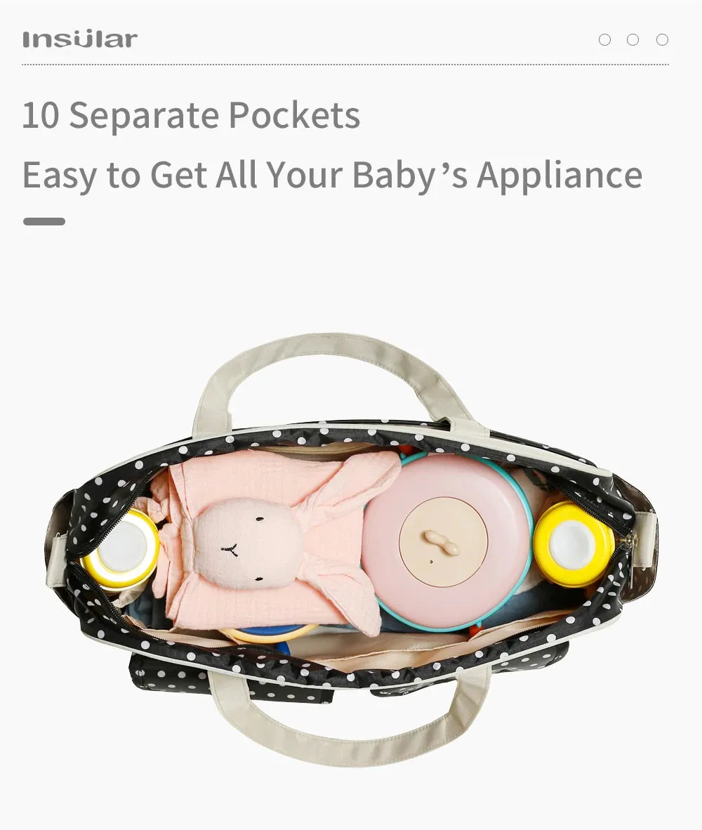 Diaper Tote waterproof Bag Large Capacity