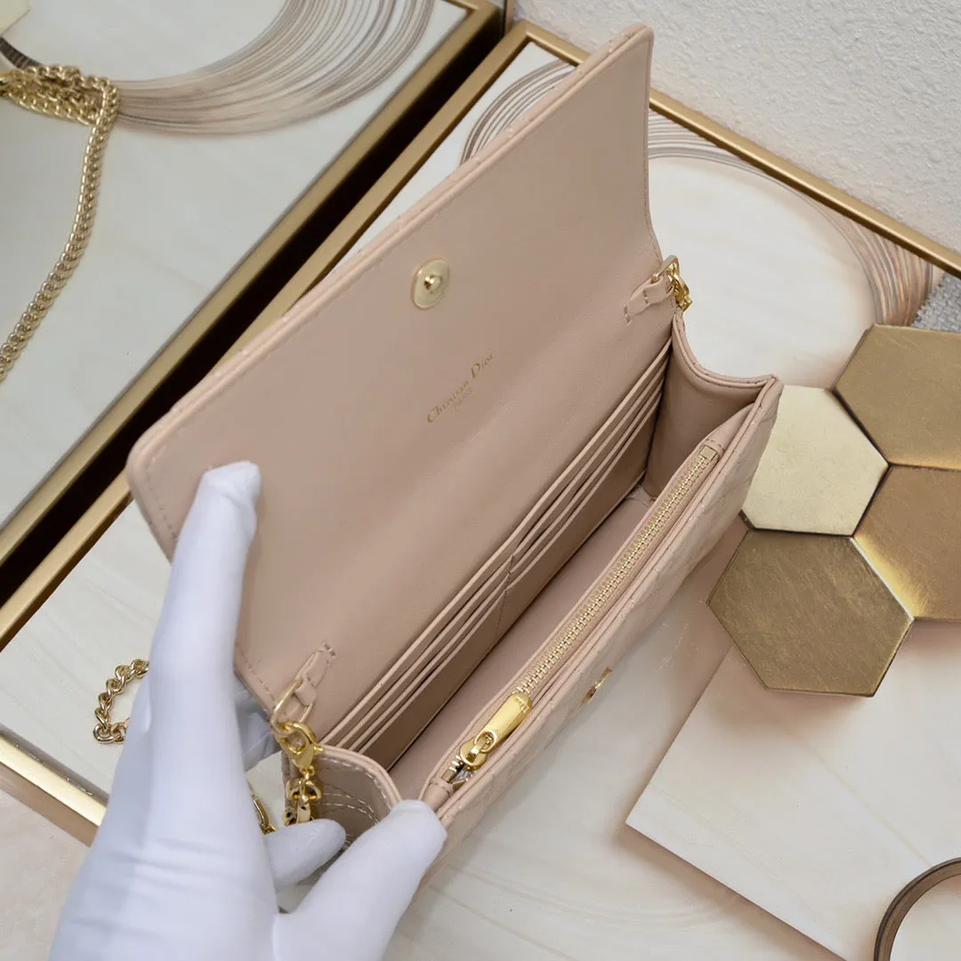 DR320 Dior Caro Pouch / 8 x 4.5 x 1.5 inches