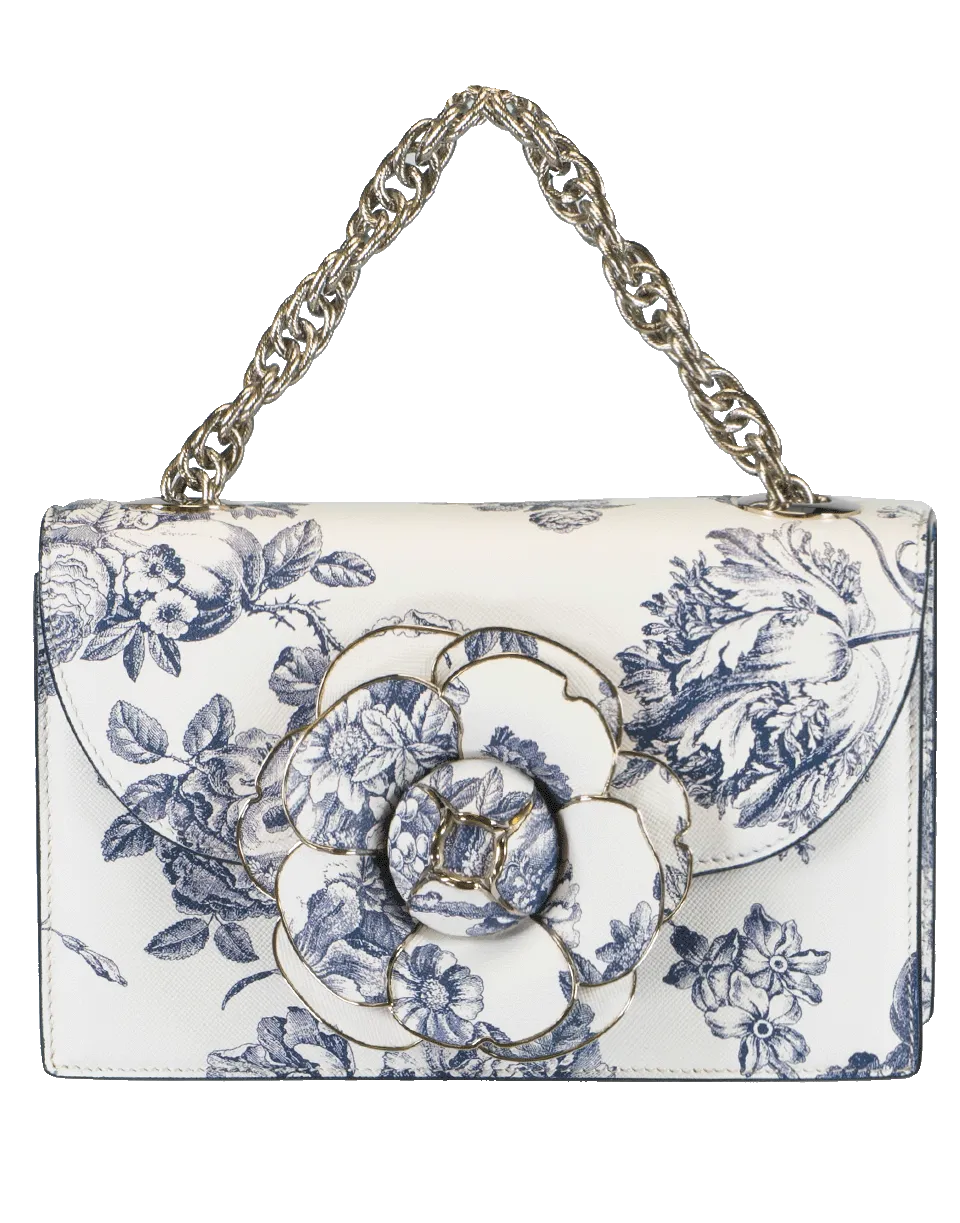 Floral Print Tro Handbag