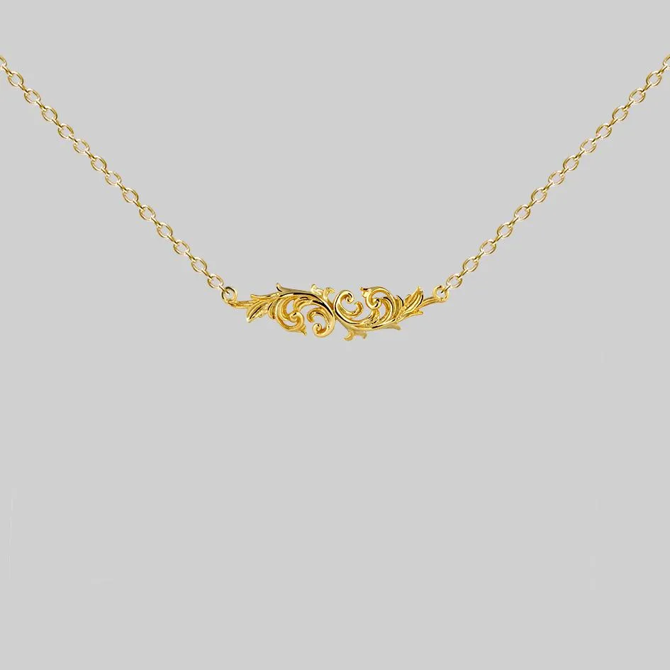 IMPERIAL. Ornate Flourish Collar - Gold