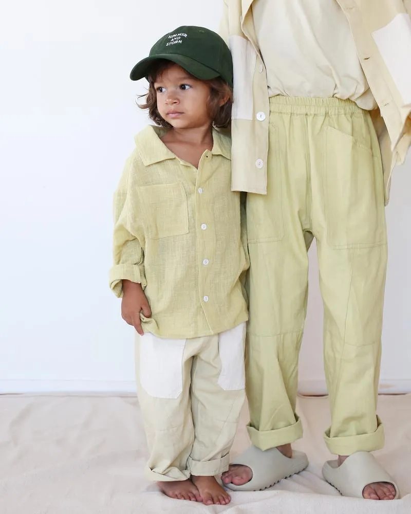 Kid's Textured Buttondown