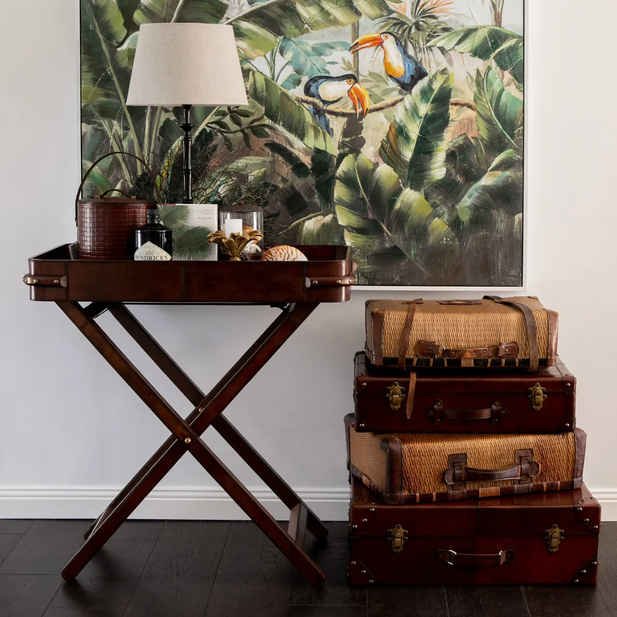 Leather Suitcase Medium
