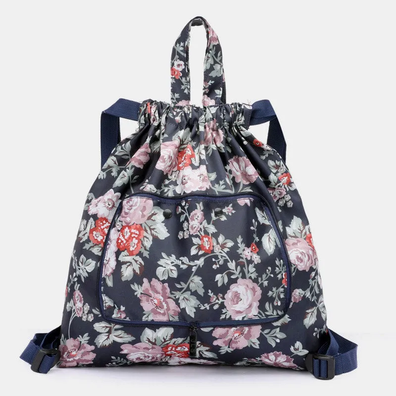 Multifunctional Foldable Backpack With Lanyard
