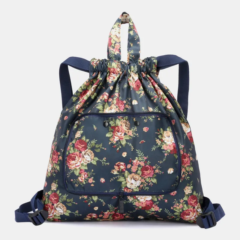 Multifunctional Foldable Backpack With Lanyard