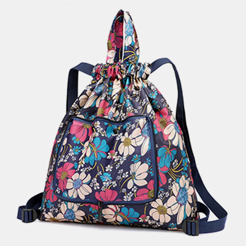 Multifunctional Foldable Backpack With Lanyard