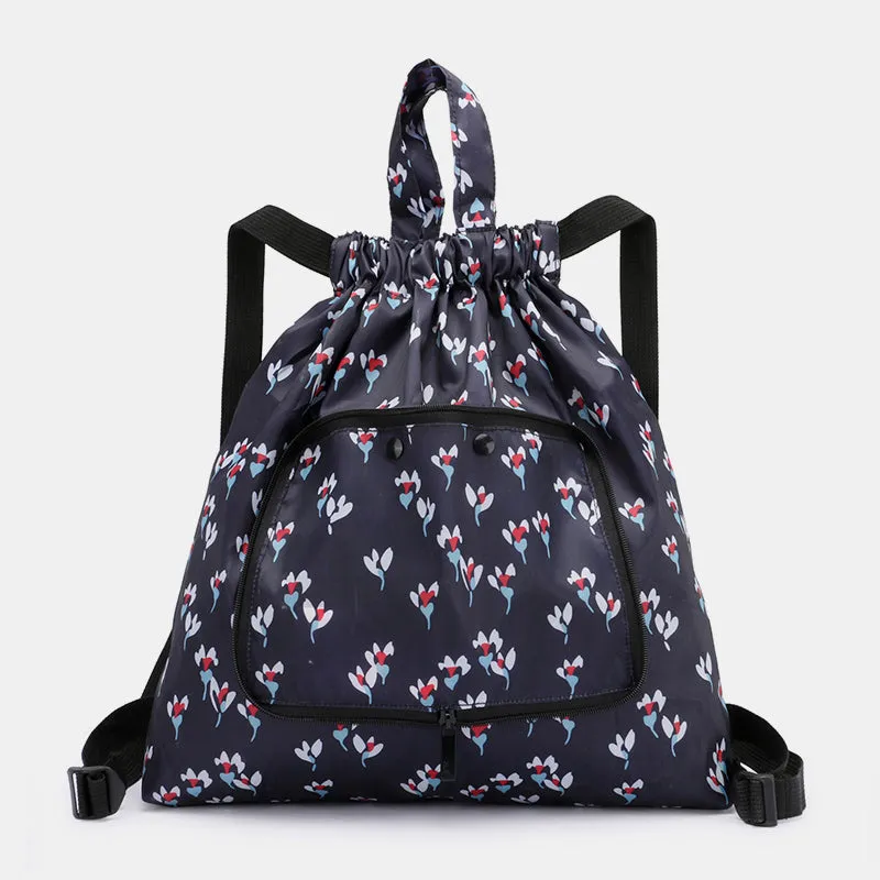Multifunctional Foldable Backpack With Lanyard