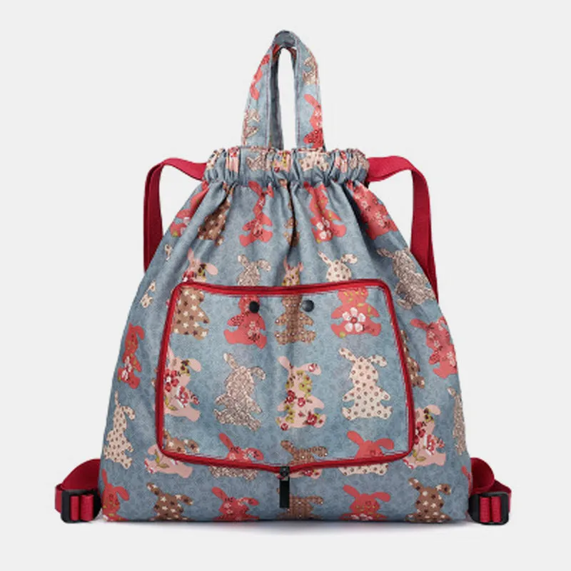 Multifunctional Foldable Backpack With Lanyard