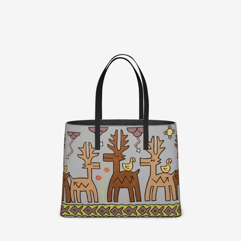 Oh, My Deer! Leather Tote