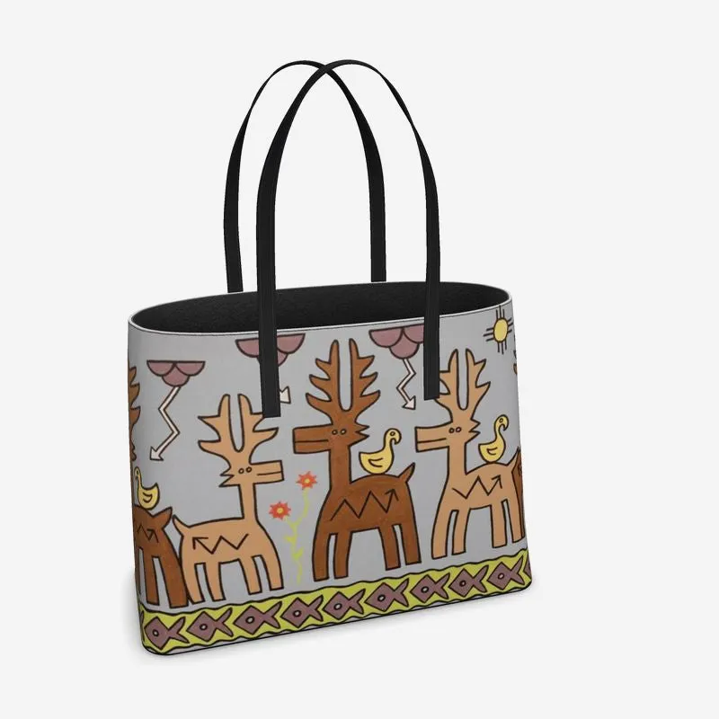 Oh, My Deer! Leather Tote