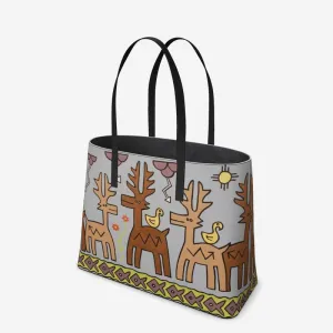 Oh, My Deer! Leather Tote