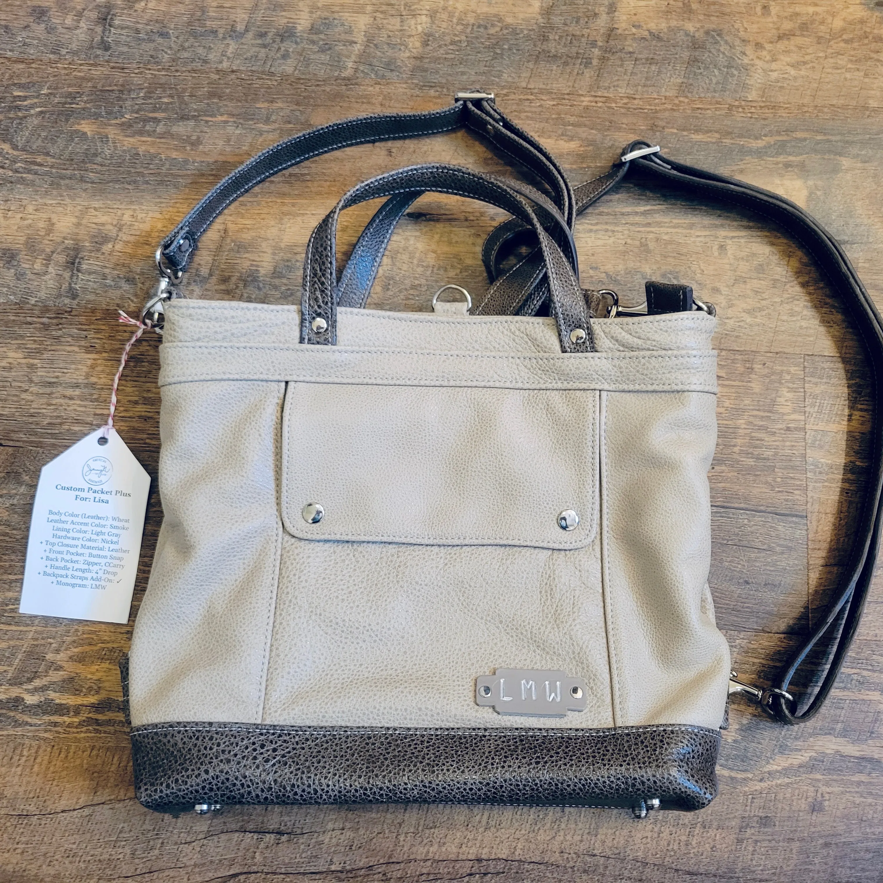 Packet Plus in Wheat, Smoke, Backpack Upgrade