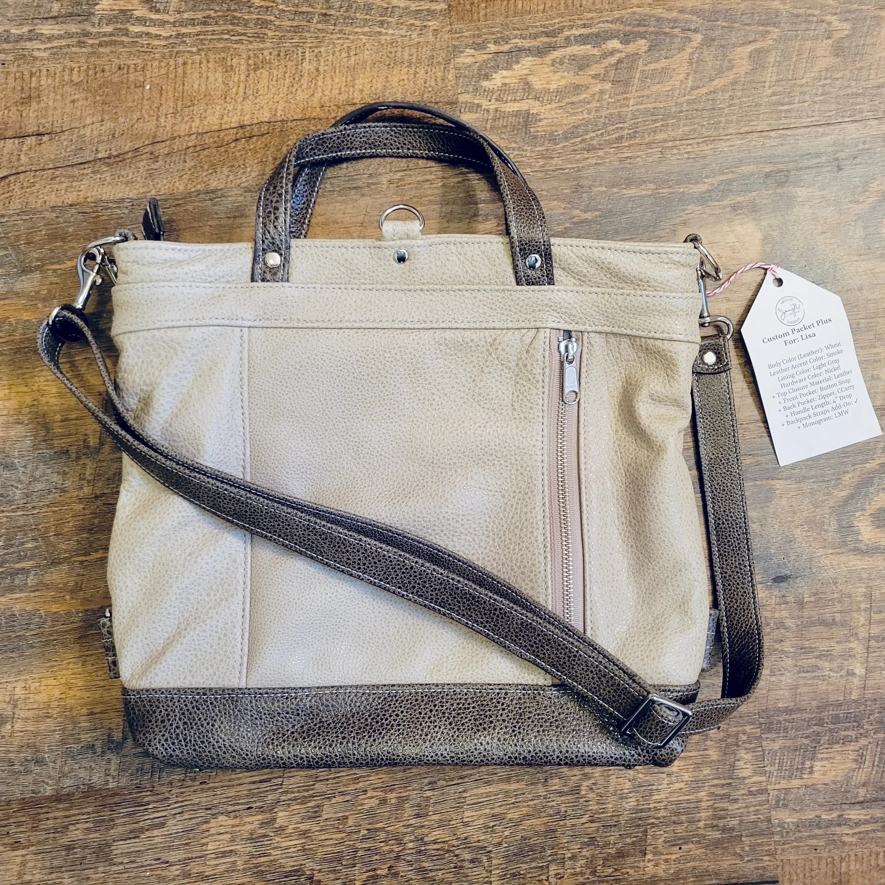 Packet Plus in Wheat, Smoke, Backpack Upgrade