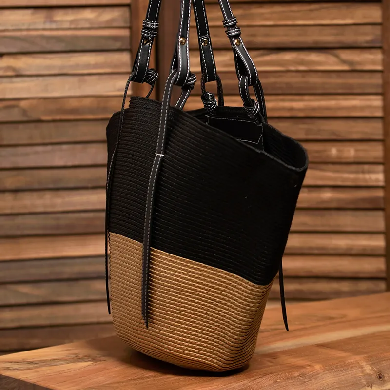 Paziye Straw Tote Bag