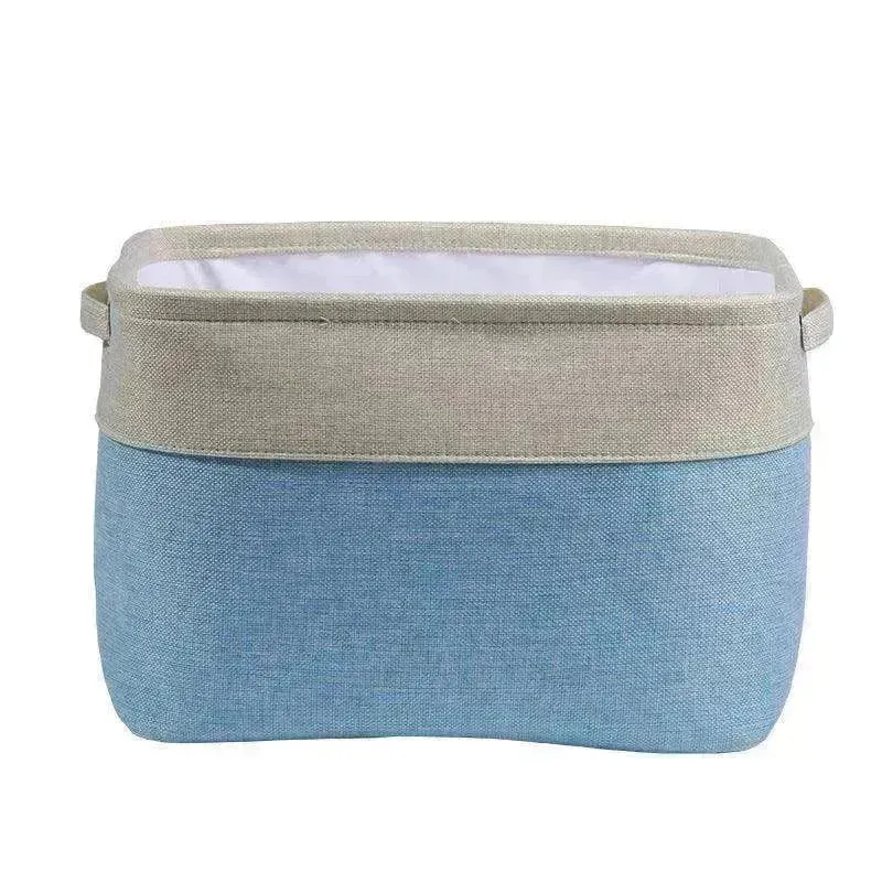 Personalized Pet Dog Toy Storage Basket Canvas Foldable Bag
