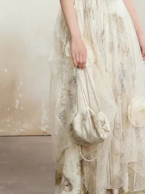 Plant Print Chain Bag