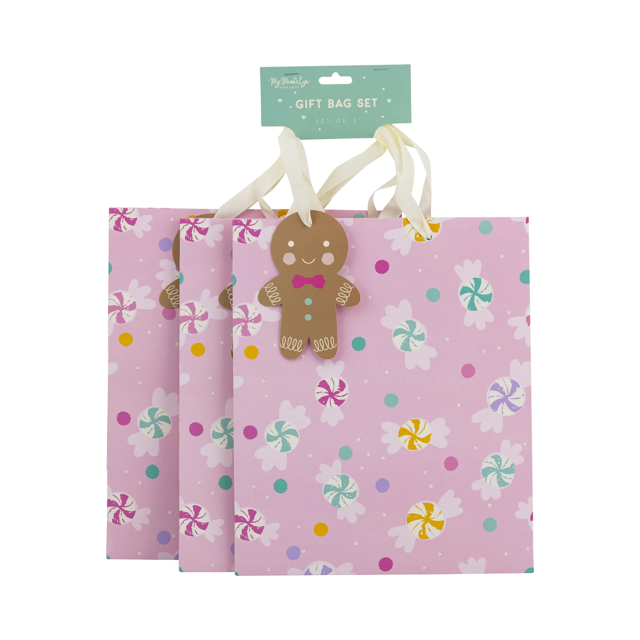 PLGB431 - Candy Medium Gift Bag Set of 3