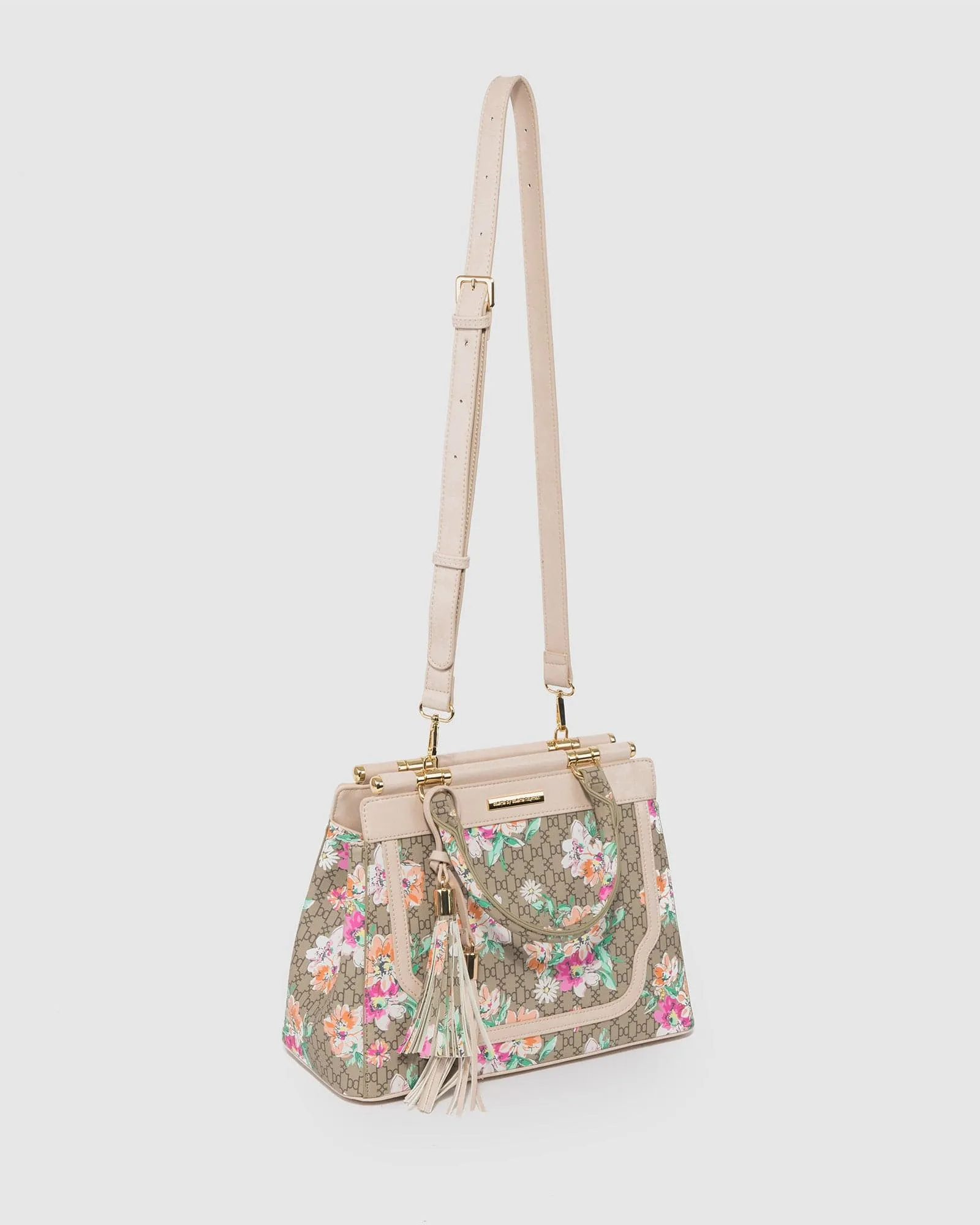 Print Yevette Panel Tote Bag