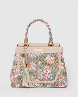 Print Yevette Panel Tote Bag