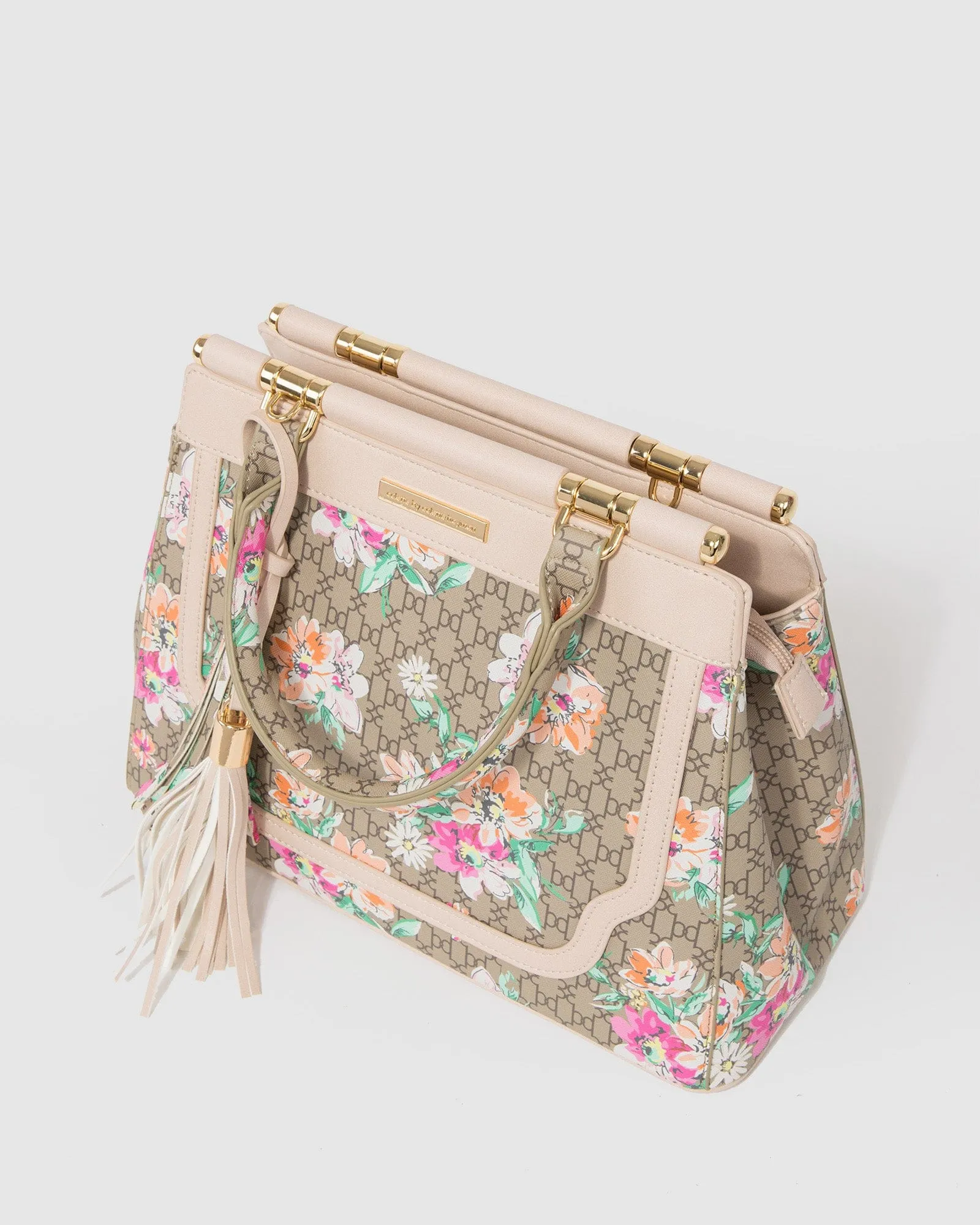 Print Yevette Panel Tote Bag
