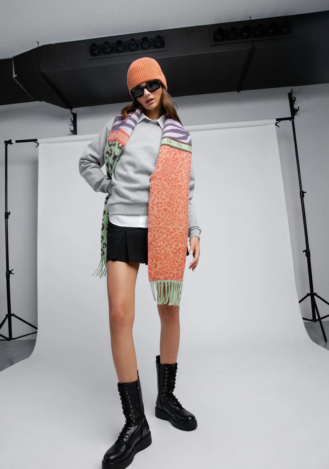 Scarf Melange Kalk