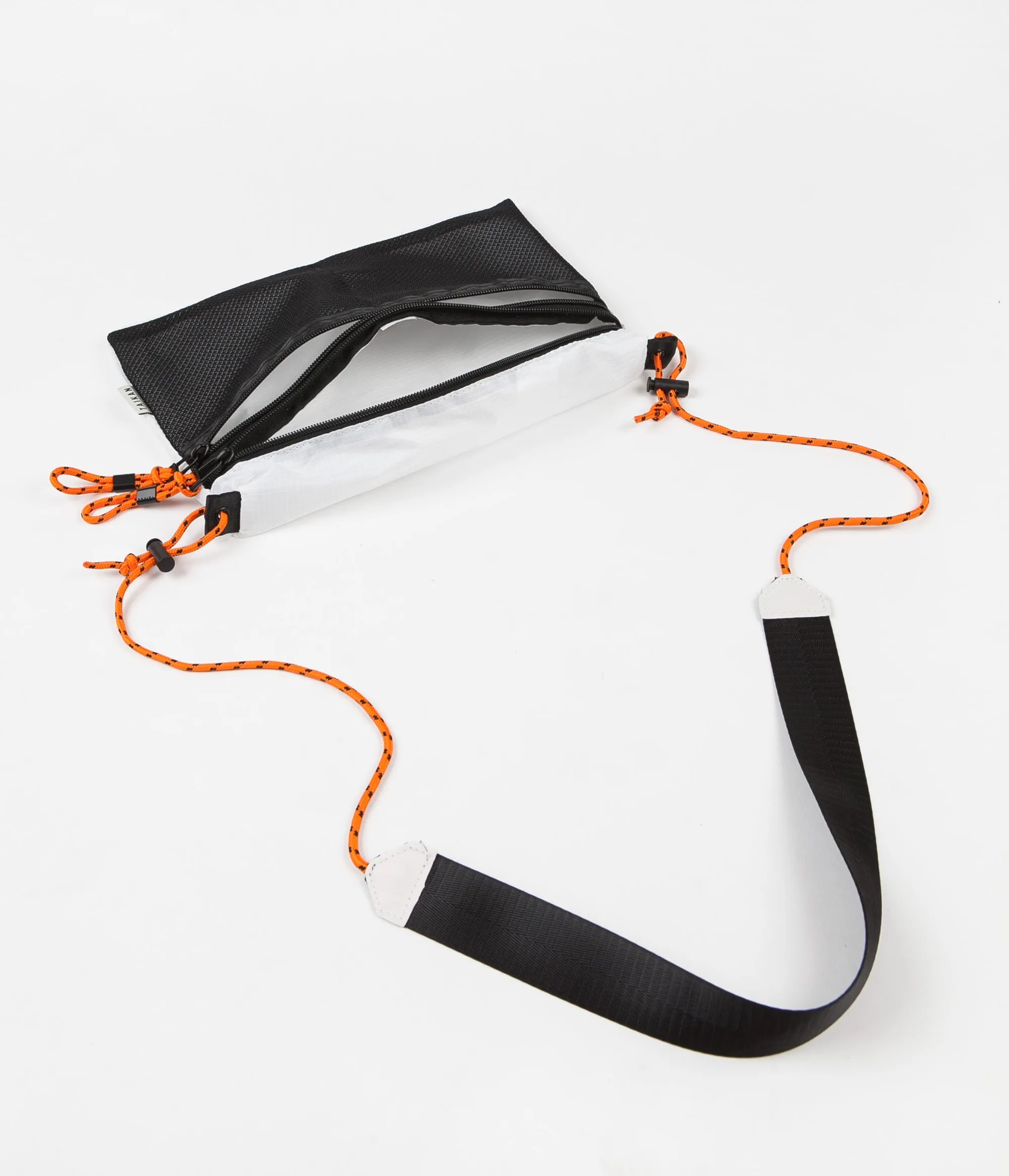 Taikan Everything Sacoche Bag - White / Black / Orange - Large