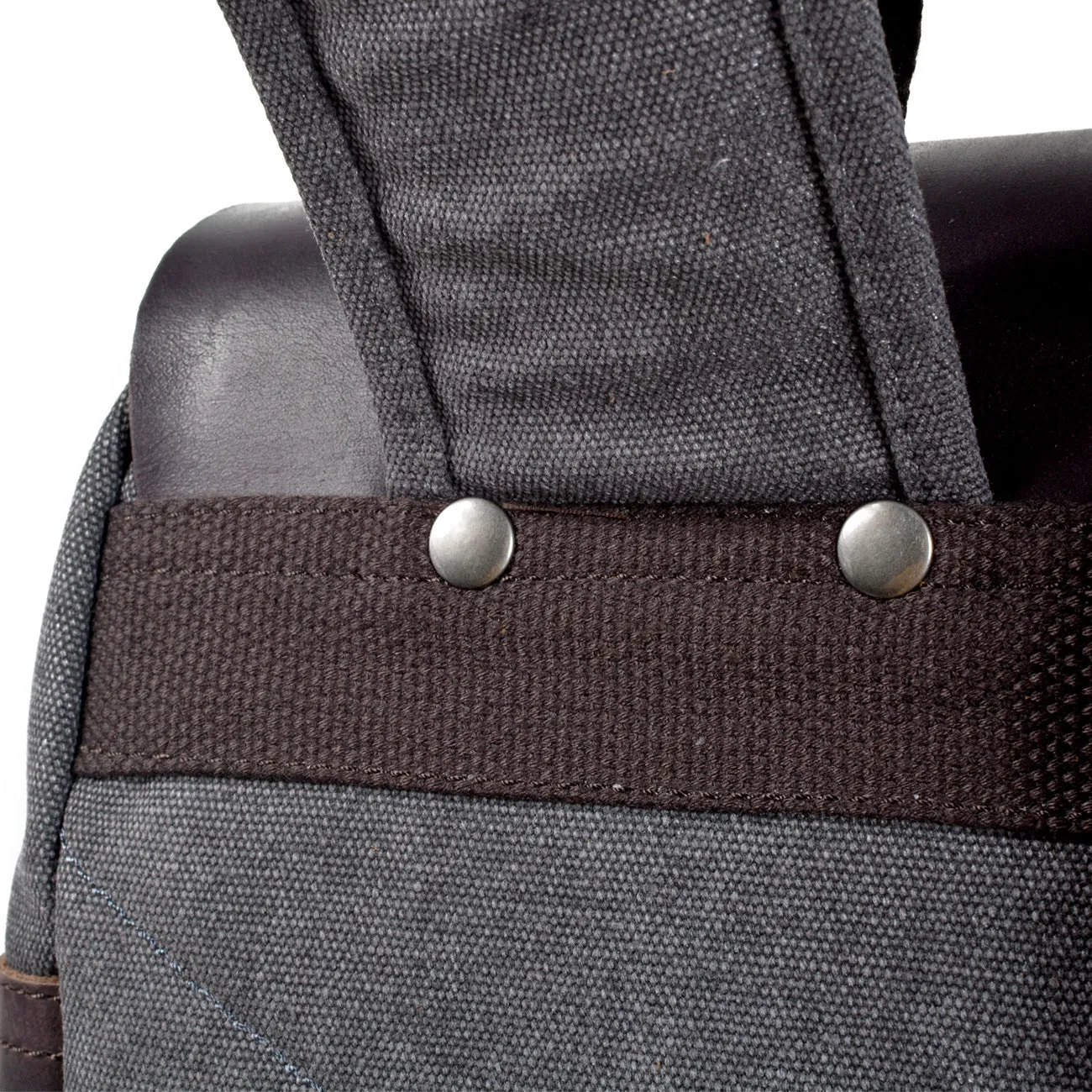 Vintage Cusual Traveling Leather Canvas Laptop Backpack 5073