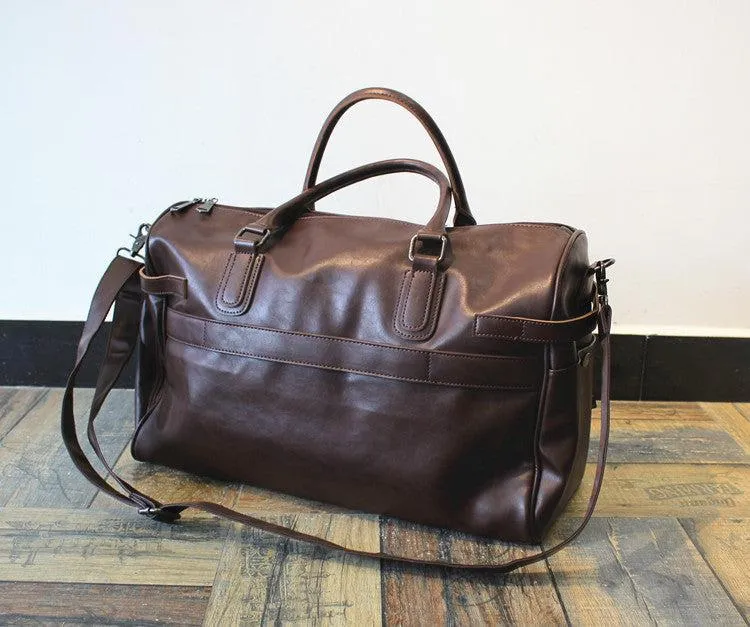 Vvsha  Christmas Gift Large Faux Leather Travel Bag
