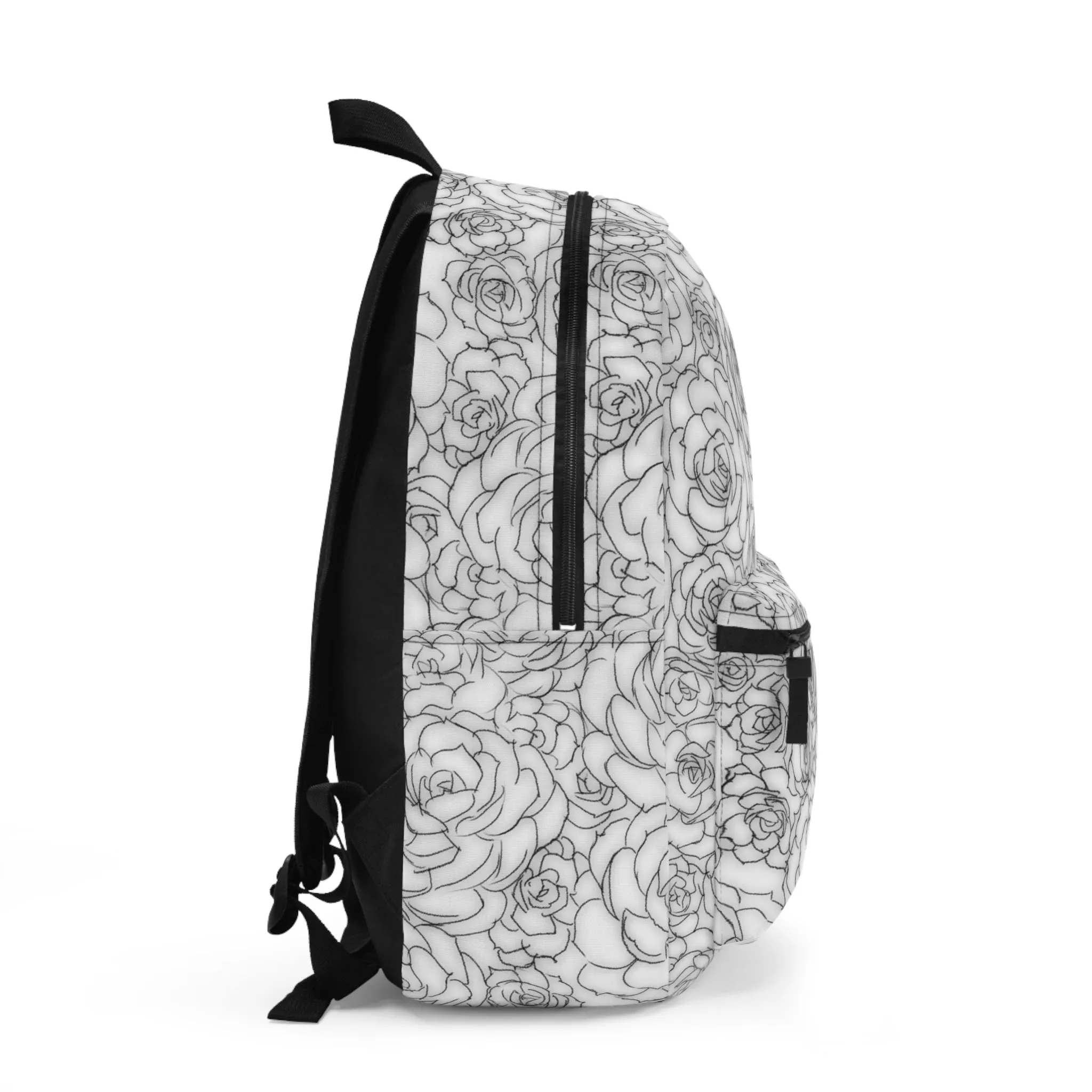 White Succulent Backpack