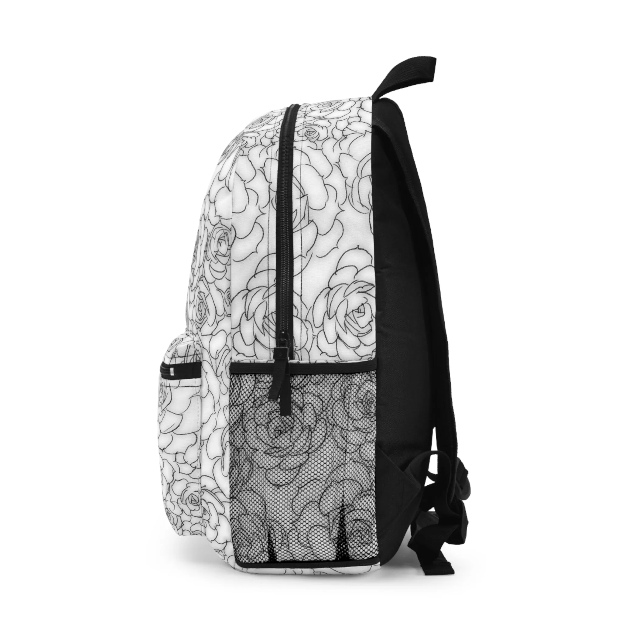 White Succulent Backpack